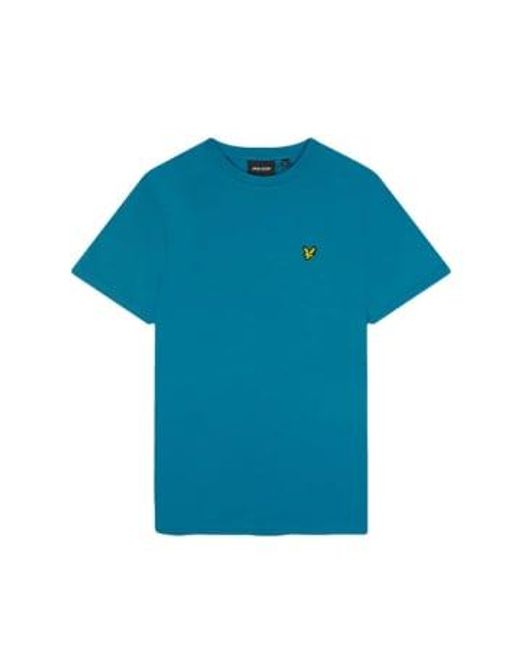 Ts400vog plain t-shirt en bleu printemps Lyle & Scott pour homme en coloris Blue