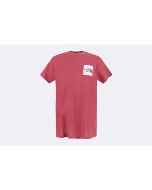 The North Face Pink S/s Fine Teen Violet Xl / Rosa for men