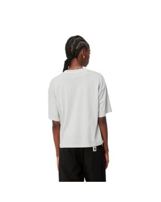 T-shirt femme i033051 1ye.gd gris Carhartt en coloris Gray