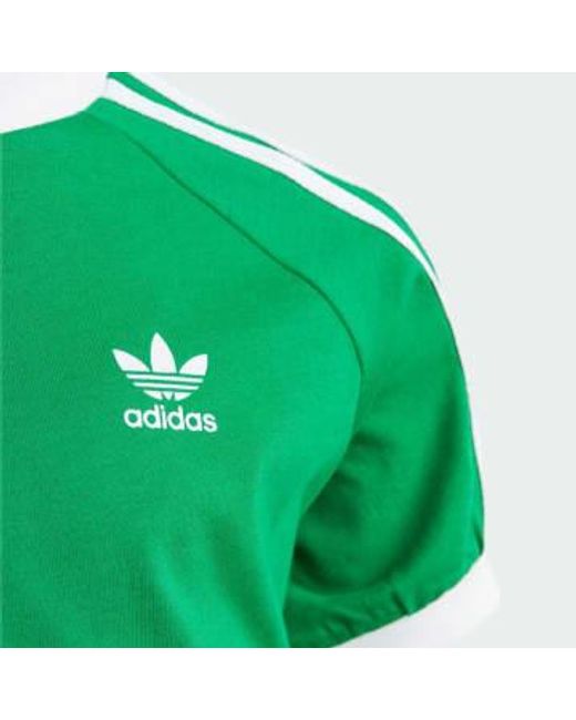 Adidas Green 3 Stripes T Shirt 5/6 Years for men