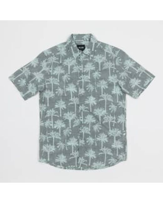 Only & Sons Blue Palm Tree Shirt for men