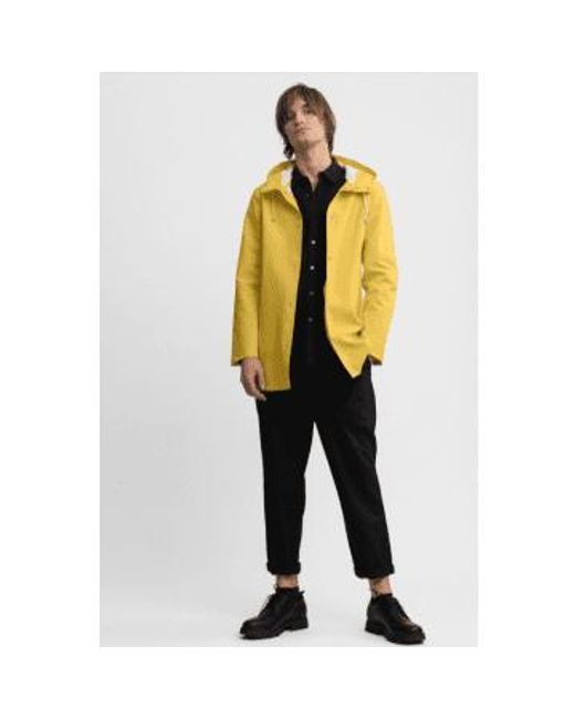 Stutterheim Yellow Saffron Stockholm Raincoat Rubber for men