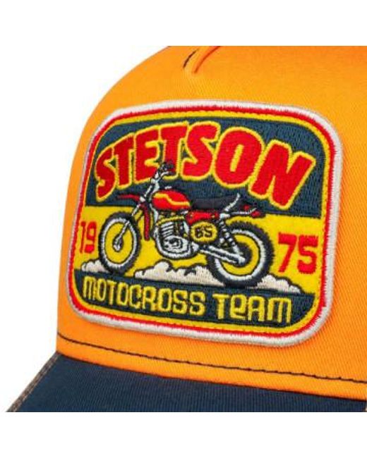 Stetson Orange Trucker Cap Motocross Team for men