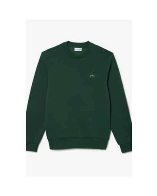 Lacoste Herren-Jogger-Sweatshirt aus gebürsteter Bio-Baumwolle von in Green für Herren