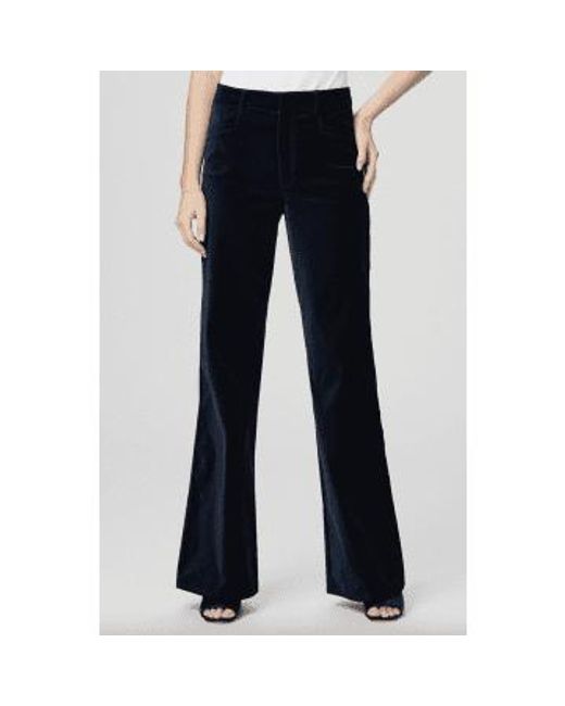 Clean Front Leenah Trousers Deep di PAIGE in Blue