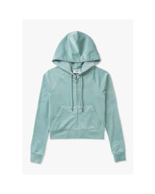 Juicy Couture Blue S Madison Hoodie With Diamonte for men