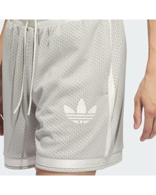 Adidas Gray Putty Originals Mesh Shorts L for men