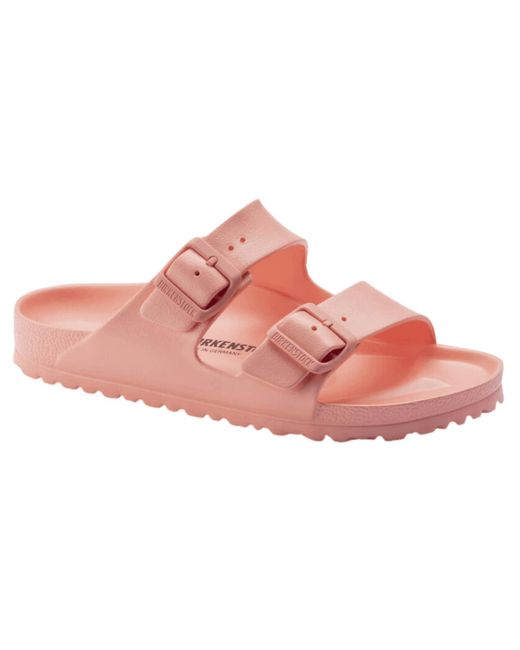 Birkenstock Synthetic Arizona Eva Coral Peach Sandals | Lyst UK