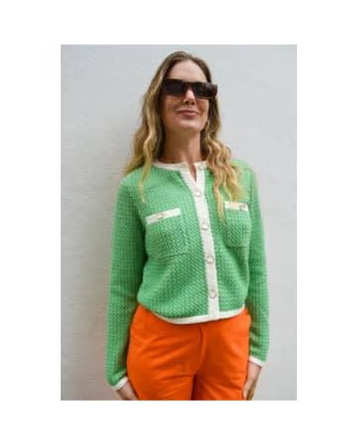 Knitted Gilet di Suncoo in Green