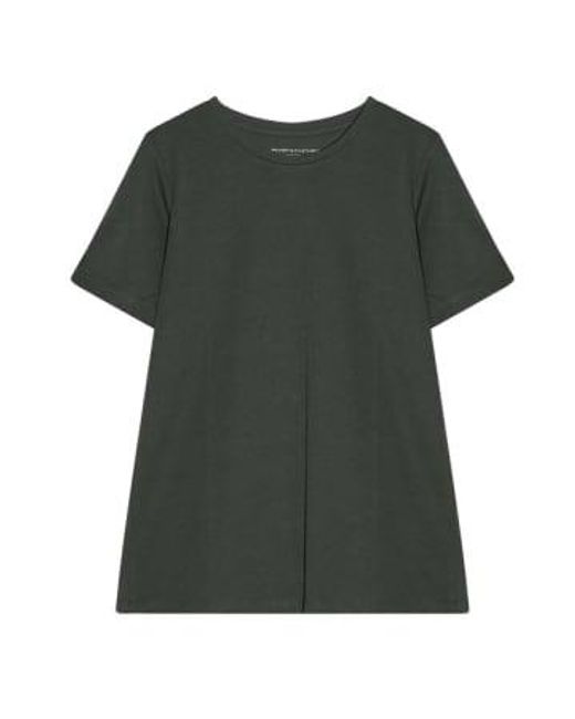 Cashmere Fashion Green Majestic Filatures Shirt Lyocell-kotton-mix Circular Neckline Short Arm L /