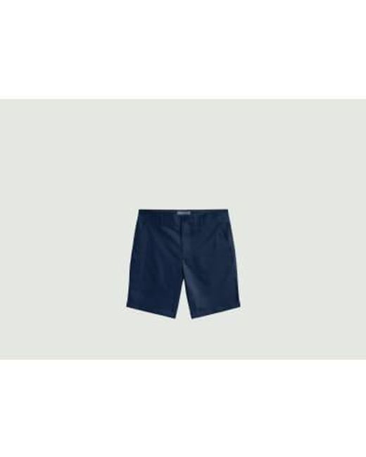 Knowledge Cotton Blue Chuck Chino Shorts 29 for men