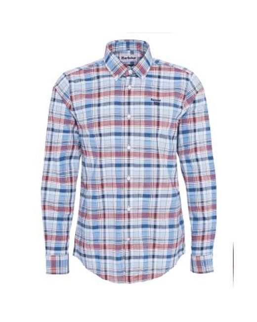 Barbour Blue Hutton Tailo Shirt Classic S for men