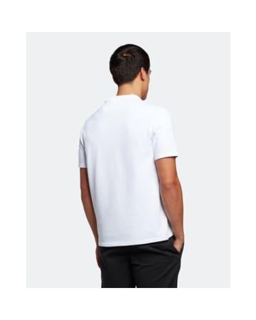 Camiseta bolsillo blanco Lyle & Scott de hombre de color White