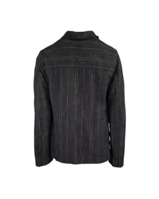 Hannes Roether Black Stripe Jacket for men