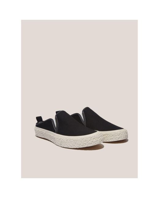 Canvas slip on mules store