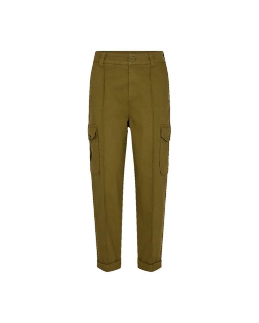 Mos Mosh Olive Madisane Paper Cargo Pants in Green | Lyst