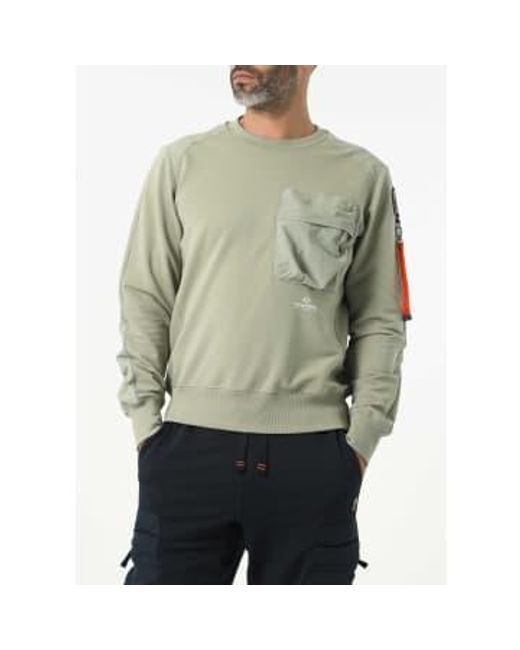 Parajumpers Green S Sabre Sweatshirt for men