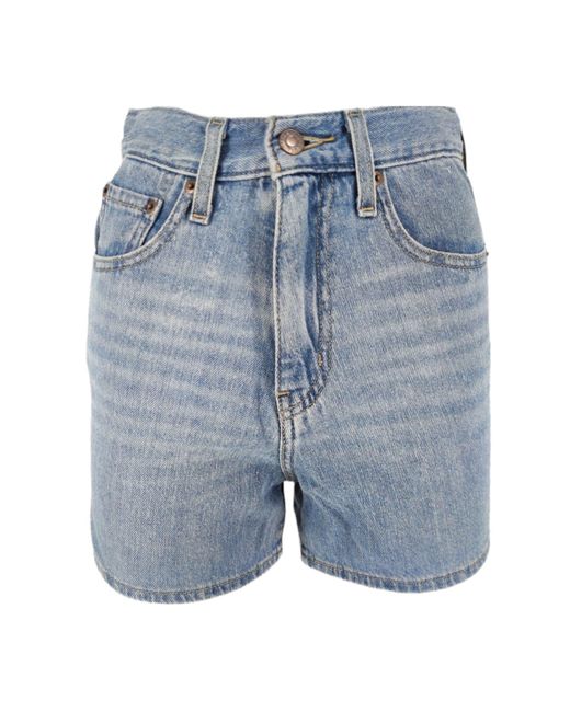 Levi's Denim Pantaloncini High Loose Donna Let's Stay In in Blue | Lyst