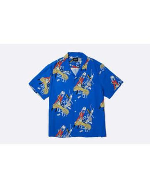 Huf Skidrokyo resort shirt in Blue für Herren