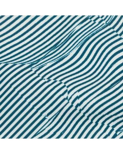 Colbert Optical Print Swim Shorts In di Farah in Blue da Uomo