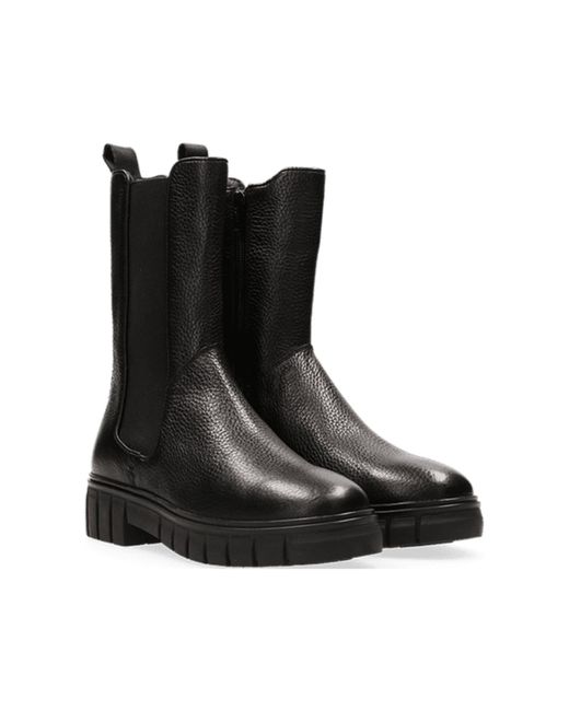 Maruti Black Tobi Leather Boots for Men | Lyst