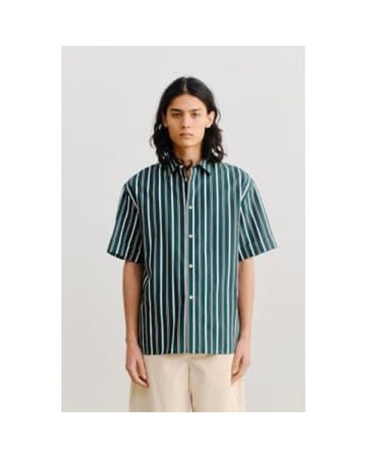 A Kind Of Guise Blue Elio Shirt Racing Stripe S for men