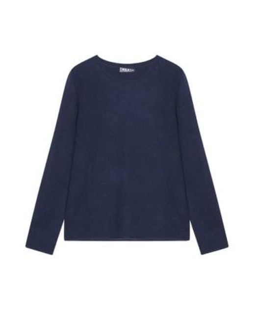 Cashmere Fashion Blue Esisto Kashmir Sweater Round Neckline S / Schwarz