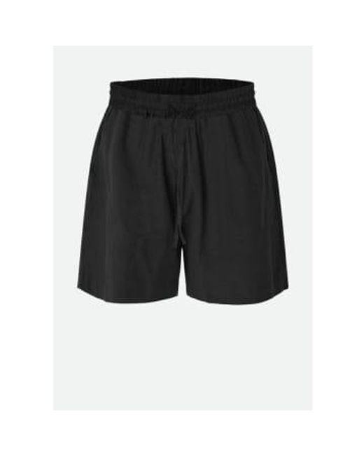 Rosemunde Black Linen Shorts S for men