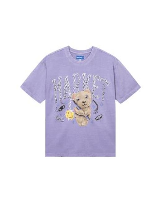 Soft Core Bear T Shirt Orchid di Market in Purple da Uomo