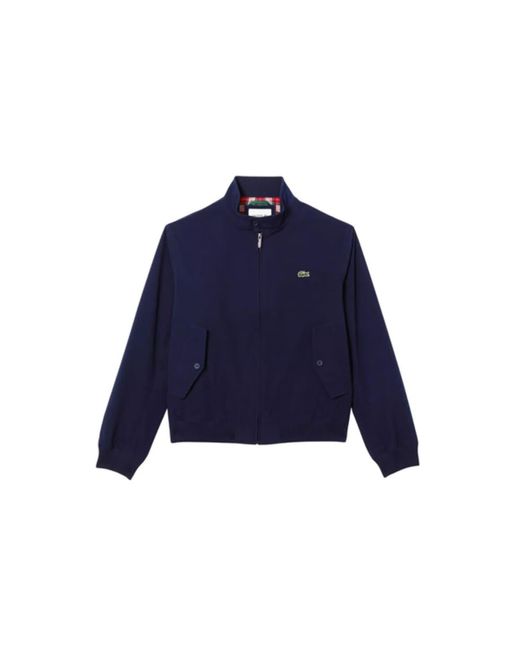 Lacoste Blue Waterproof Harrington Jacket for Men | Lyst