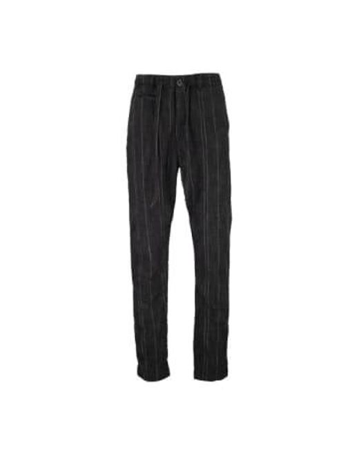 Hannes Roether Black Stripe Trouser Extra Large for men