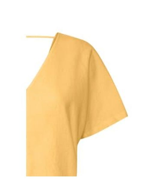 Falakka v neck blouse en flamboyant B.Young en coloris Yellow