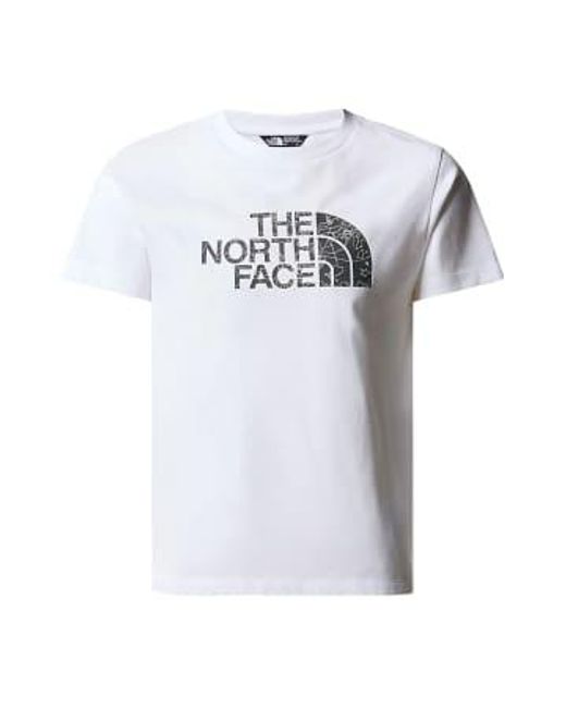 The North Face White T-shirt Easy Bambino /asphalt Grey Buldering L for men