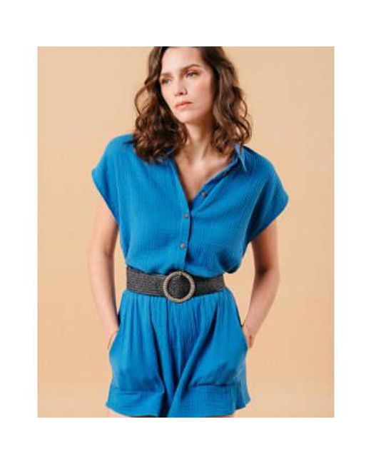 Grace And Mila Or Metisse Blouse di Grace & Mila in Blue