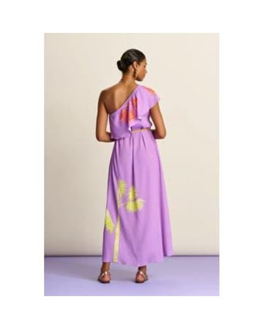 Pom Purple Lilac Flower Dress