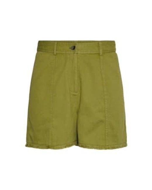Y.A.S Green | Tokka Hw Shorts Mosstone Xs