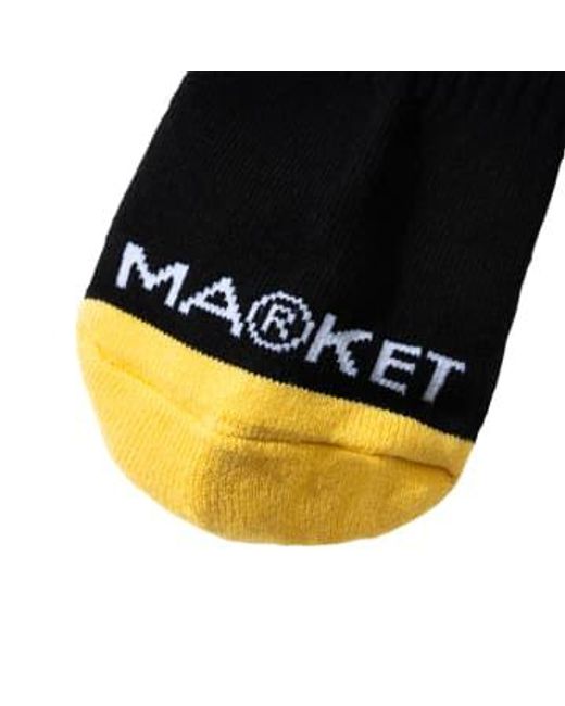 Market Black Smiley Sunrise Socks for men