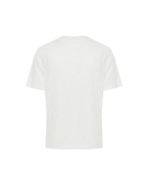 B.Young White Saskia T-shirt Button Top S