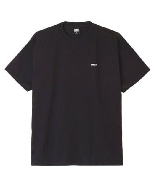 T-shirt lour icône audacieux Obey pour homme en coloris Black