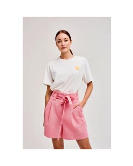 Shorts roses indilo CKS en coloris Pink