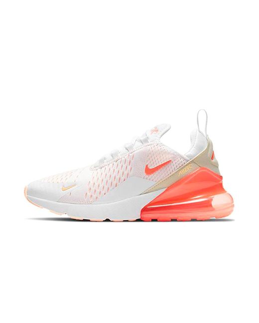 assist Identity inadvertently Nike Air Max 270 Shoes White Bright Mango Crimson Tint Dh 3895 100 for Men  | Lyst
