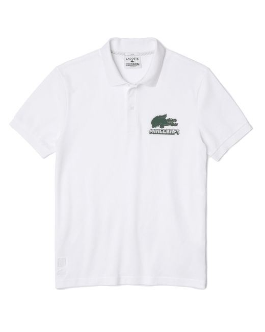 Lacoste Cotton X Minecraft Polo Shirt White for Men Lyst UK