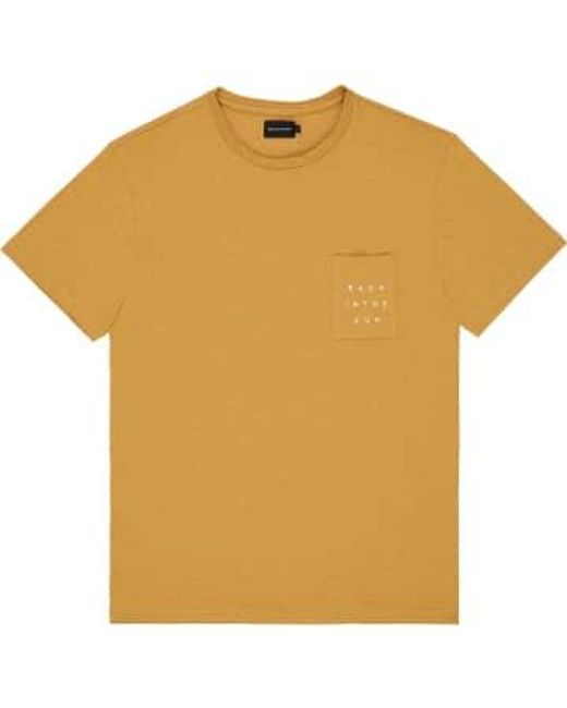 Bask In The Sun Yellow T -shirt With Pocket Xl for men