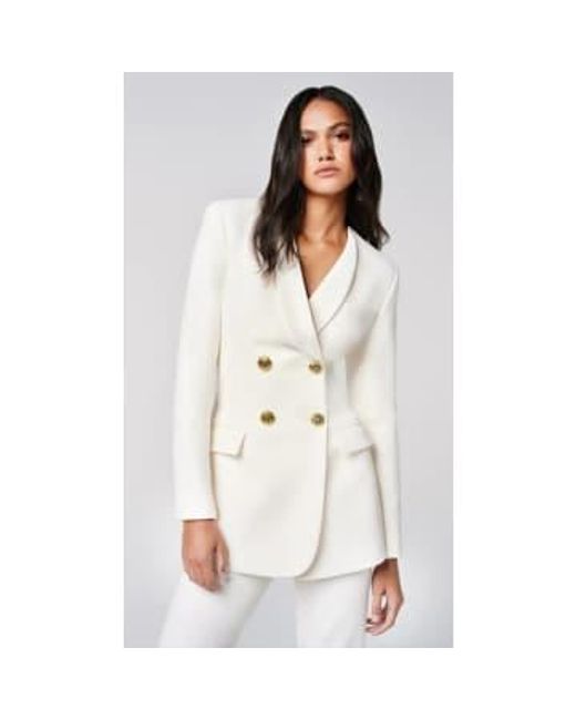 Collarless Jacket di Smythe in White
