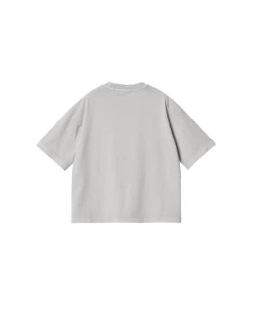 Carhartt Gray Camiseta W Ss Nelson Sonic Silver