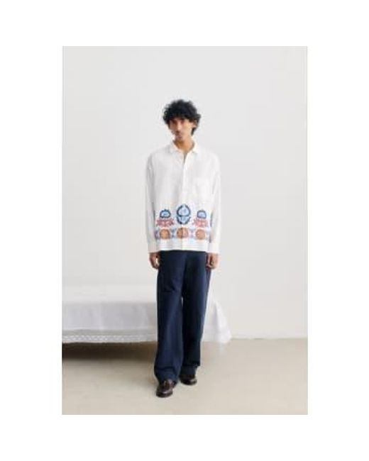 A Kind Of Guise White Gusto Shirt Blossom Trim L for men