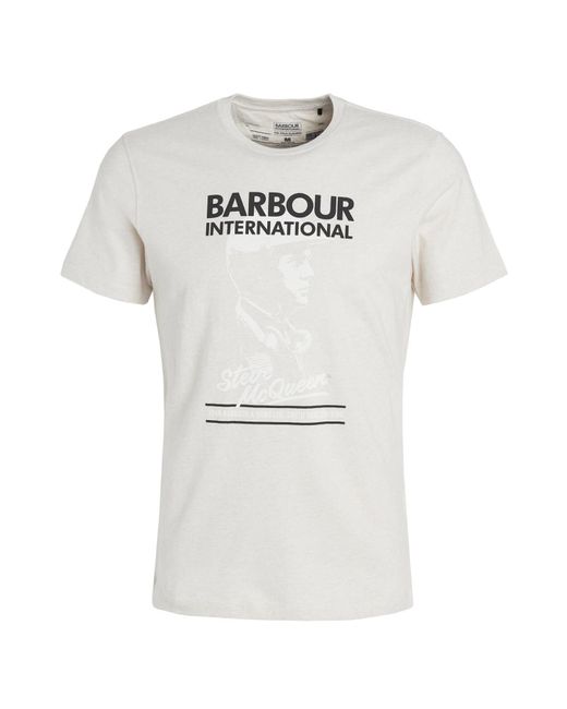 Barbour Taylor T-shirt Oatmeal Marl in White for Men | Lyst