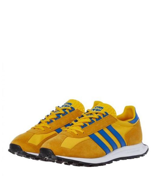 Adidas Multicolor Racing 1 Shoes Gold & Blue for men