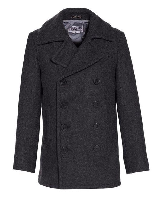 Schott Nyc Blue Nyc Slim Fit Peacoat Made for men