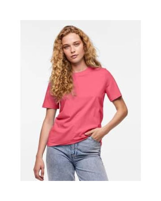 Pieces Pink Ria Tee Xs